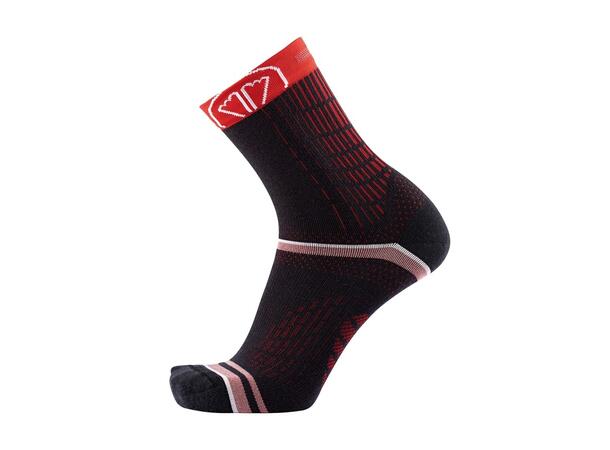 SIDAS Winter run sokcs Sort/Rød 42-43 Winter run socks 