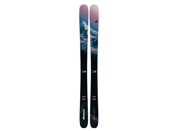 NORDICA Santa Ana 92 Lavendel 167 Flat Ski Dame 