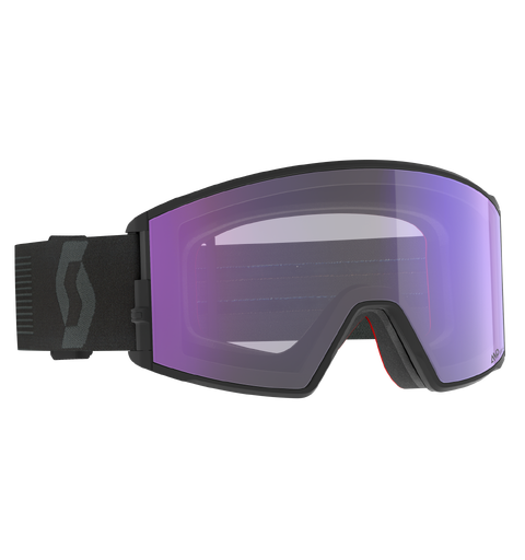 SCOTT Goggle React LS Mineral black - Light sen Blue Chrome