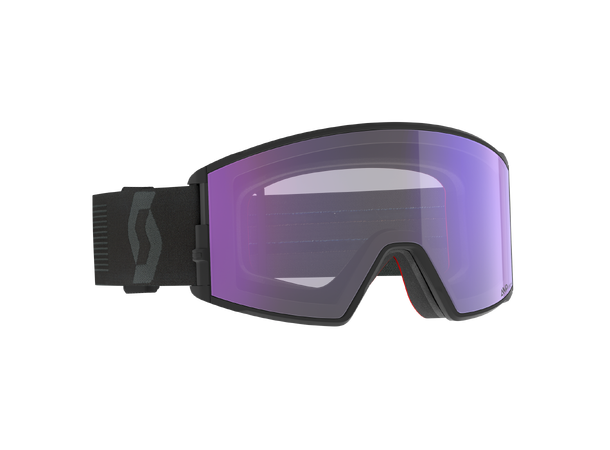 SCOTT Goggle React LS Mineral black - Light sen Blue Chrome 
