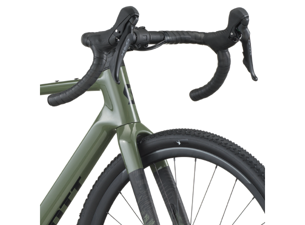 SCOTT Addict Gravel 40 Grønn XS Racersykkel til grusvei 