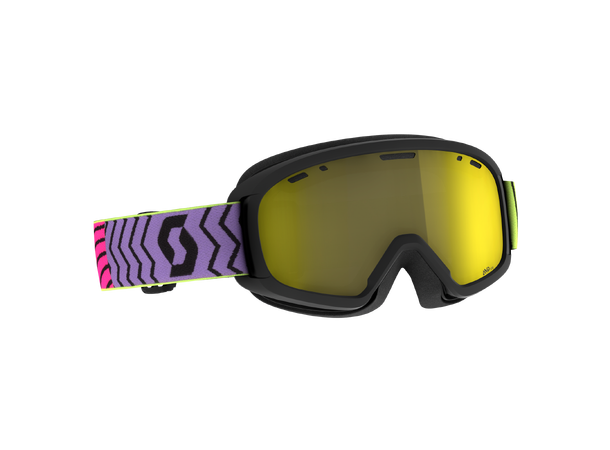 SCOTT Goggle JR Witty Chrome Purple/Neon pink - AMP yellow chrome S2 