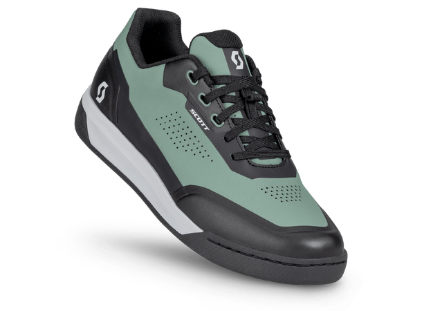 SCOTT Shoe Volt Evo Flat 46 Sykkelsko - green/black 