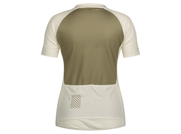 SCOTT Jersey Ws Endurance 20 SS XS Sykkeltrøye - hay green/cotton white 