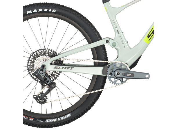 SCOTT Spark RC Team Issue B Grønn M Fulldempet terrengsykkel i karbon 