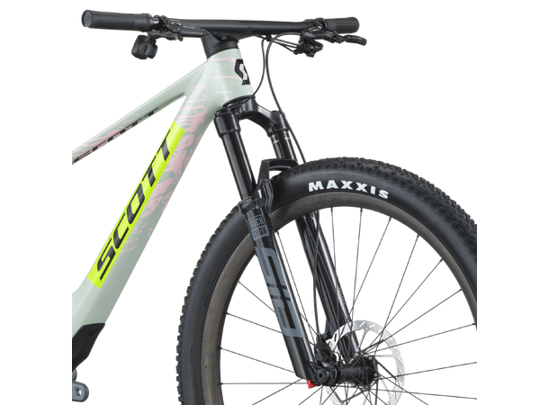 SCOTT Spark RC Team Issue B Grønn M Fulldempet terrengsykkel i karbon 