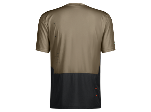 SCOTT Tee Ms Trail Vertic Zip SS S Sykkeltrøye - toast beige/black 