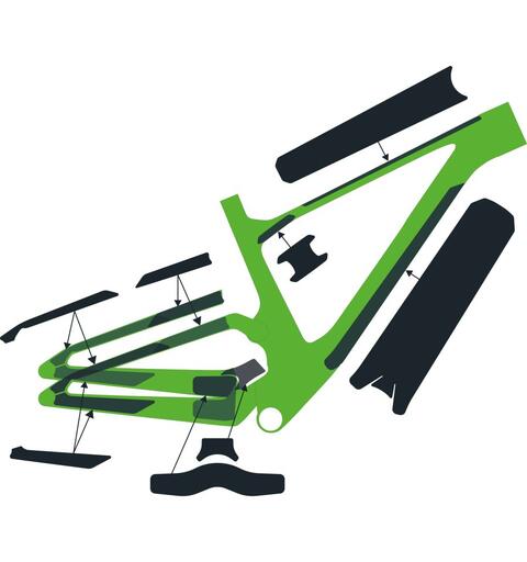 SYNCROS Frame Protection kit Rammebeskyttelse Spark Carbon