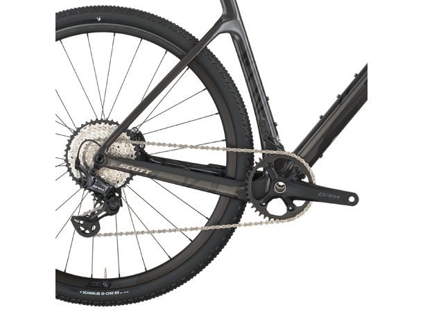 SCOTT Addict Gravel 30 Sort L Racersykkel til grusvei 