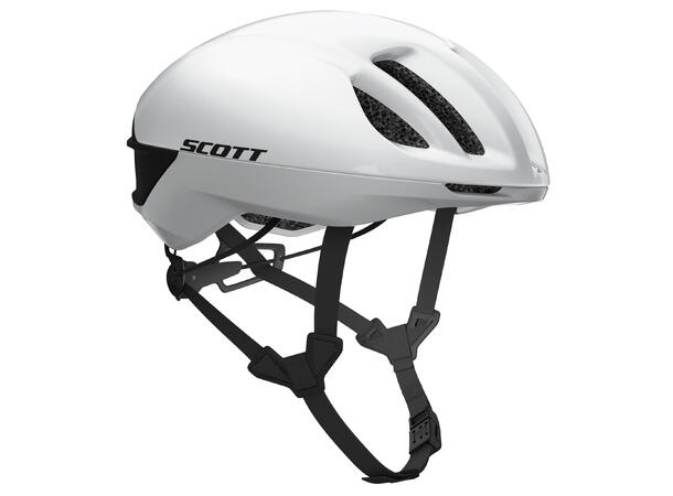 SCOTT Helmet Cadence Plus (CE) S Racing sykkelhjelm - White/Black 