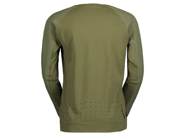 SCOTT Tee Ms Trail Vertic Pro LS XS Sykkeltrøye - Hay green 