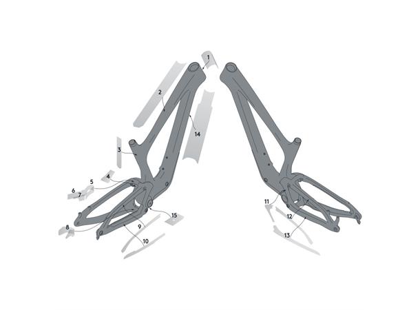 SYNCROS Frame Protection kit Rammbeskyttelse Bold Linkin Gloss 