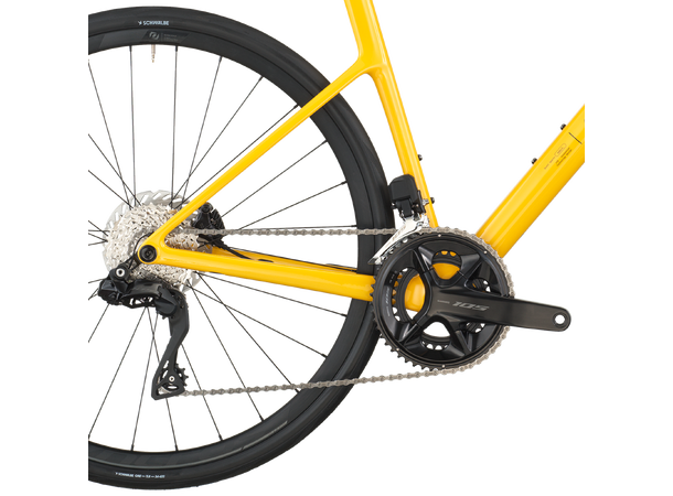 SCOTT Addict 40 Gul XS Landeveissykkel i karbon 