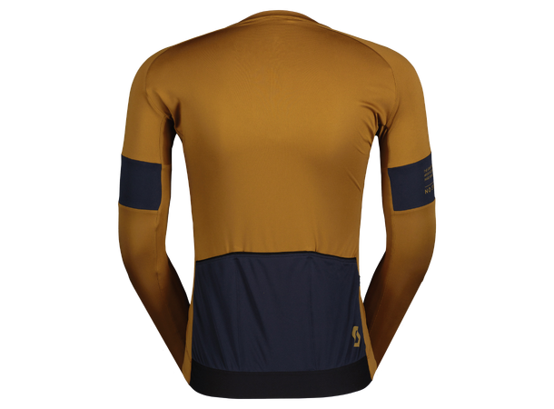 SCOTT Jersey Ms Endurance Pro LS S Sykkeltrøye - bread brown/dark blue 