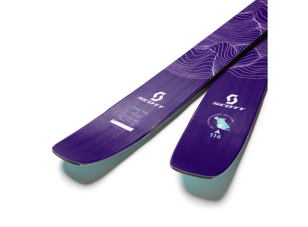 SCOTT SEA Ski 116 Lilla/Grønn 182 Freeride ski 