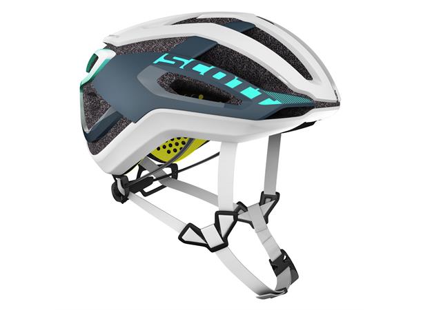 SCOTT Helmet Centric Plus Hvit/Lys blå S Sykkelhjelm