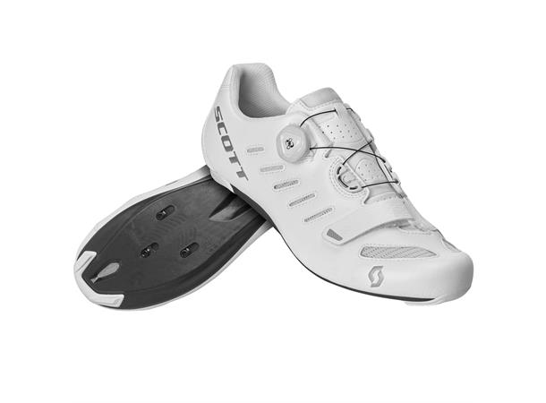 SCOTT Shoe Road Team Boa Hvit/Sølv 48 Sykkelsko landevei 