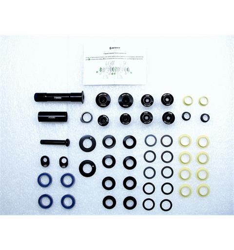SCOTT Swingarm rep kit Genius 18 Bolter og foringer til baktrianglet
