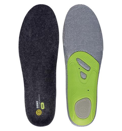 SIDAS 3FEET MERINO MID Formade sulor f&#246;r medelh&#246;ga fotvalv