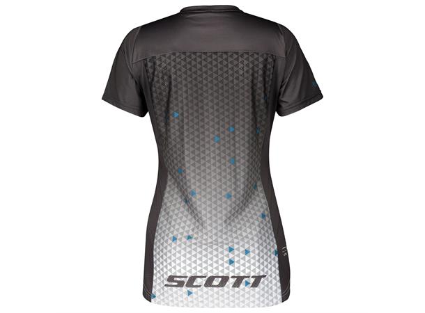 Scott Shirt Ws Tra V Pro s/sl Grå/Blå L Sykkeltrøye