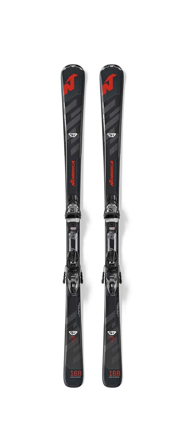 253690 Nordica 0A9052SA001174 NORDICA GT 75 FDT+TP COMP10 Sort 174 High Performance ski med binding