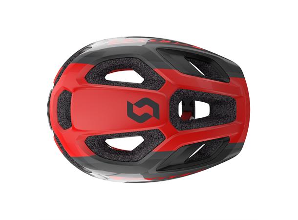 SCOTT Helmet Spunto Jr. Plus Gr/Rød OS Junior sykkelhjelm