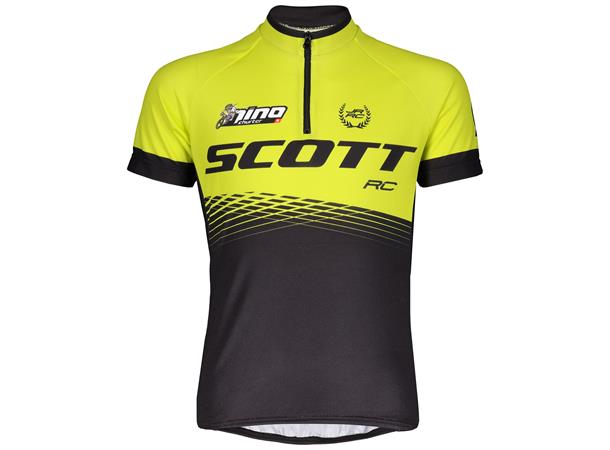SCOTT Shirt Jr RC Pro s/sl Sort/Gul 140 JR sykkeltrøye med kort arm