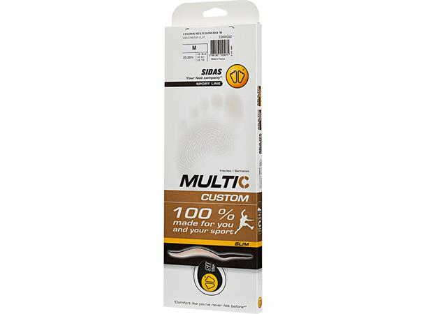 SIDAS CUSTOM MULTI SLIM Sort XXL Tilpasningsbare såler for sport 