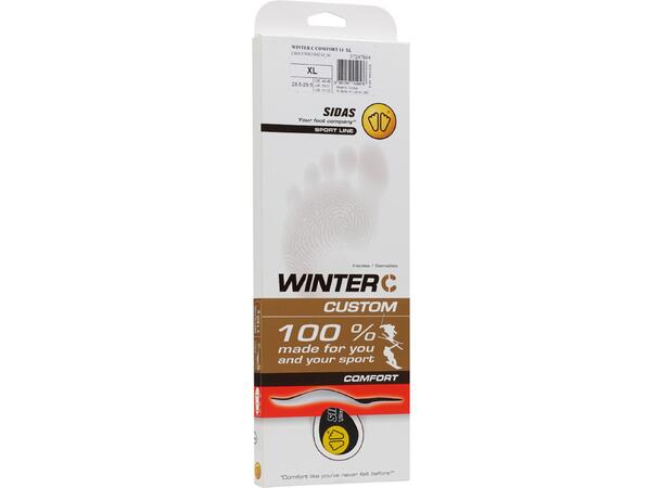 SIDAS WINTER C COMFORT Sort L Tilpasningsbare såler for vintersport 