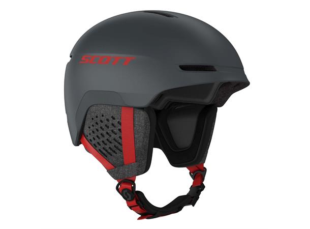 SCOTT Helmet Track  Grå/Rød S Alpinhjelm unisex 