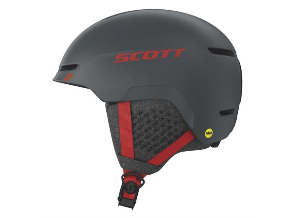 SCOTT Helmet Track  Grå/Rød S Alpinhjelm unisex 