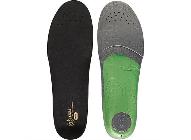 SIDAS 3FEET SLIM LOW Grønn L Formede såler for lave fotblad 