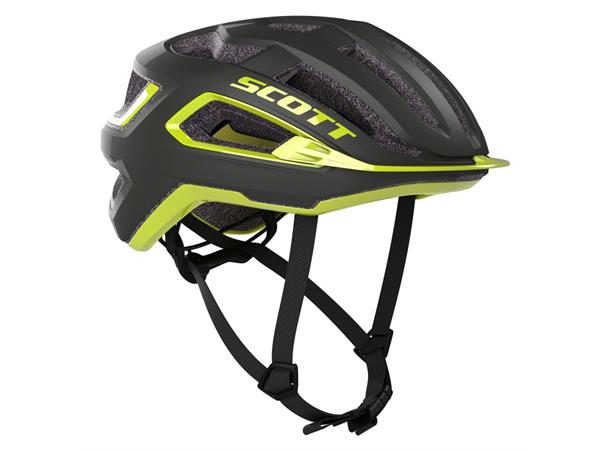 SCOTT Helmet Arx Plus Mørk grå/Gul S Sykkelhjelm