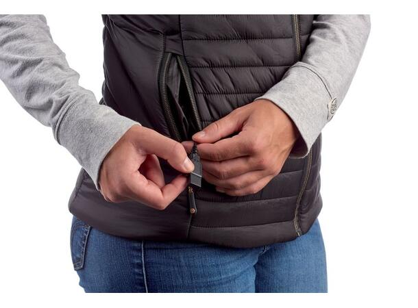 THERM-IC Heated vest women Sort L Heated vest with bluetooth cable 
