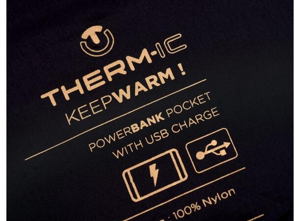 THERM-IC Heated vest women Sort M Heated vest with bluetooth cable 