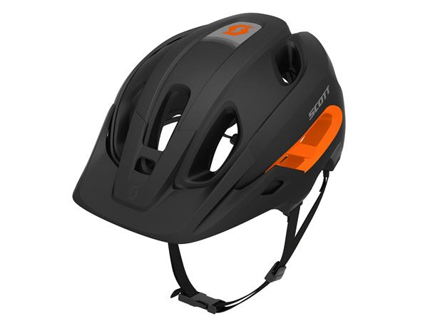 SCOTT Helmet Stego Sort/Oransje S Scott sykkelhjelm