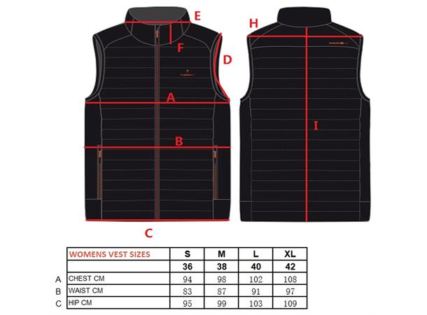 THERM-IC Heated vest women S Black - Heated vest with bluetooth cable