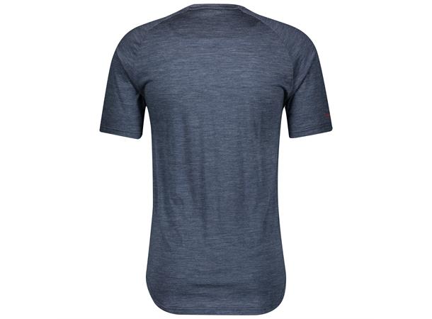 Scott Shirt Ms Tra Flow Meri s/sl Bl S Sykkeltrøye med kort arm 