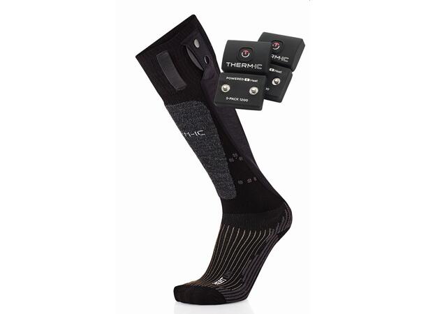THERM-IC Sock Set Heat Uni+S-Pack 1200V2 Sort 35-38 