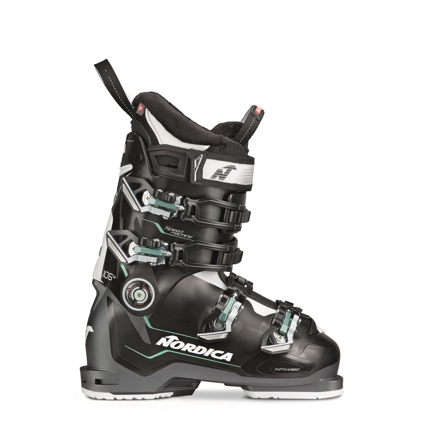 NORDICA Speedmachine 105 W Sort/Hvit 255 High Performance Alpinstøvel