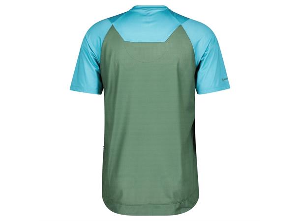 SCOTT Shirt M Tra Ver Pro SS Blå/Grø M Sykkeltrøye med kort arm 