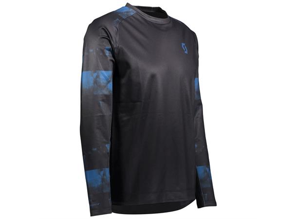 SCOTT Shirt M Trail Storm l/sl Sor/Bl S Sykkeltrøye 