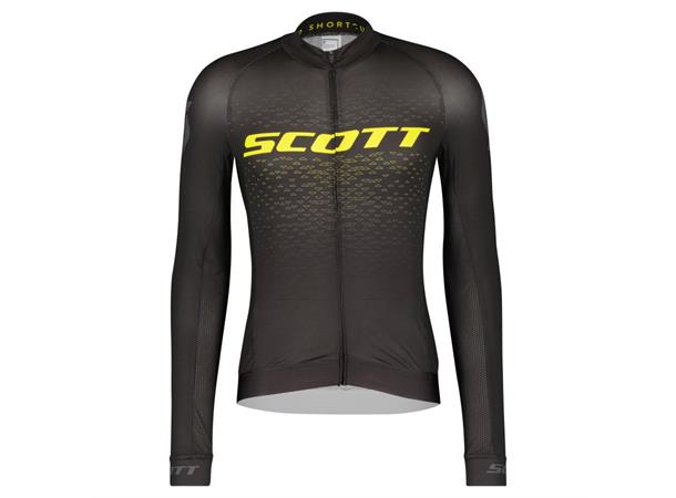 SCOTT Shirt Ms RC Pro LS Sort/Gul M Sykkeltrøye med lang arm
