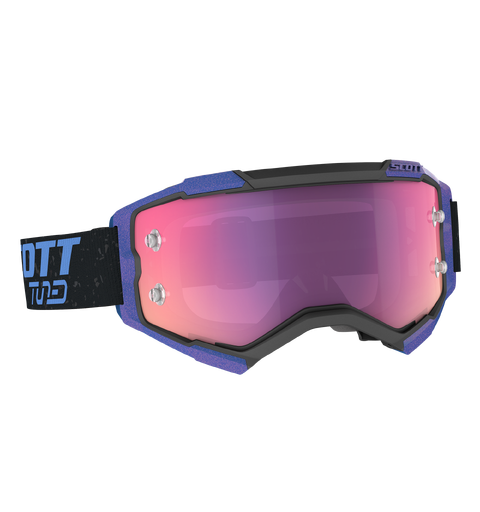 Scott Goggle Fury Tuned Sort/Bl&#229; Glass: Prple chrome works