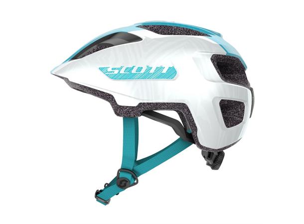 SCOTT Helmet Spunto jr. (CE) Hvit/Blå OS Sykkelhjelm