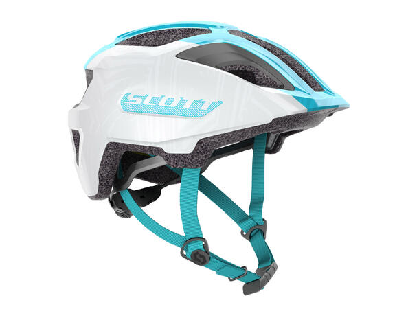 SCOTT Helmet Spunto jr. (CE) OS Sykkelhjelm - pearl white/breeze blue 