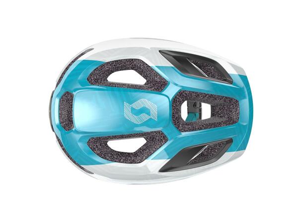 SCOTT Helmet Spunto jr. (CE) OS Sykkelhjelm - pearl white/breeze blue 