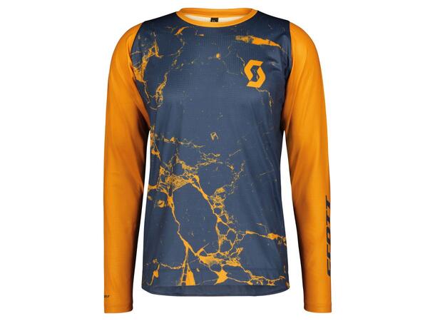 SCOTT Shirt M Trail Vertic LS Or/Blå M Sykkeltrøye med lang arm 