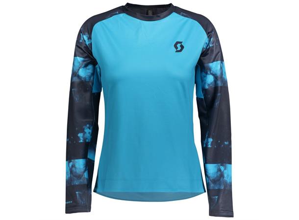 SCOTT Shirt W Trail Sto l/sl Mø Blå/Bl L Sykkeltrøye 
