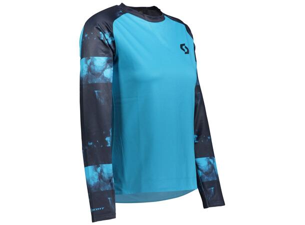 SCOTT Shirt W Trail Sto l/sl Mø Blå/Bl L Sykkeltrøye 